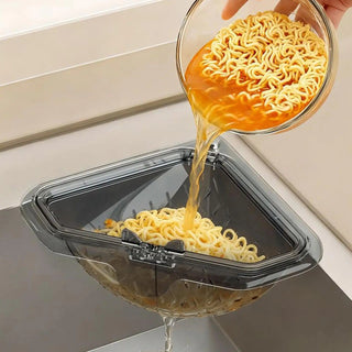 Sink Food Catcher Basket Magnetic Suction Drainage Triangle