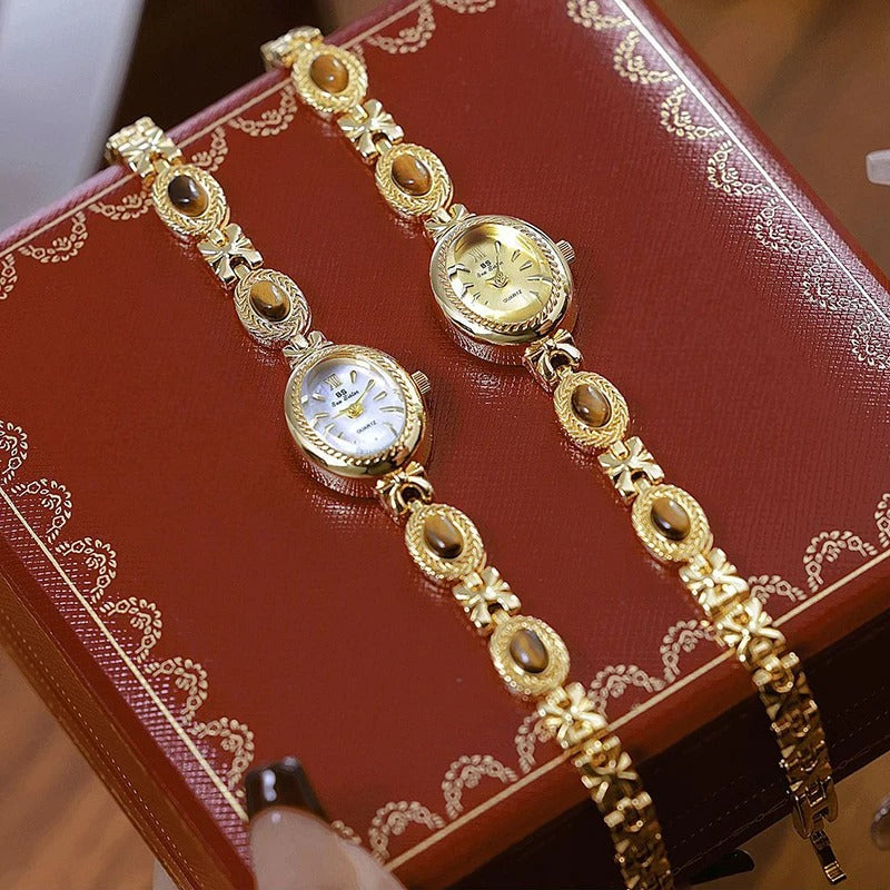 Oval Gold Women Watches Luxury Brand Dress Casual Quartz Small