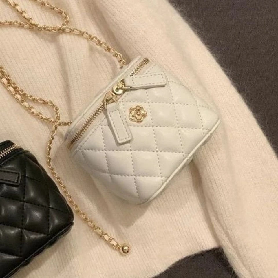 New Mini Quilted Chain Diamond Checkered Women's Crossbody Bag