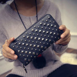 Load image into Gallery viewer, Famous Brand Luxury Pop Punk Rivets Long Women Vintage