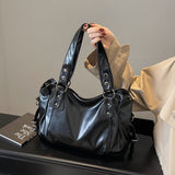Load image into Gallery viewer, Casual Retro Solid Color PU Large Capacity Shoulder Bag