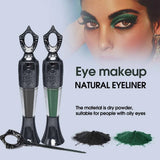 Load image into Gallery viewer, Retro Black Dark Green Kohl Powder Eyeliner