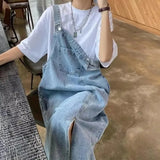 Load image into Gallery viewer, Spring Summer Denim Overall Dress Women Sleeveless Jeans
