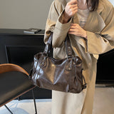 Load image into Gallery viewer, Casual Retro Solid Color PU Large Capacity Shoulder Bag