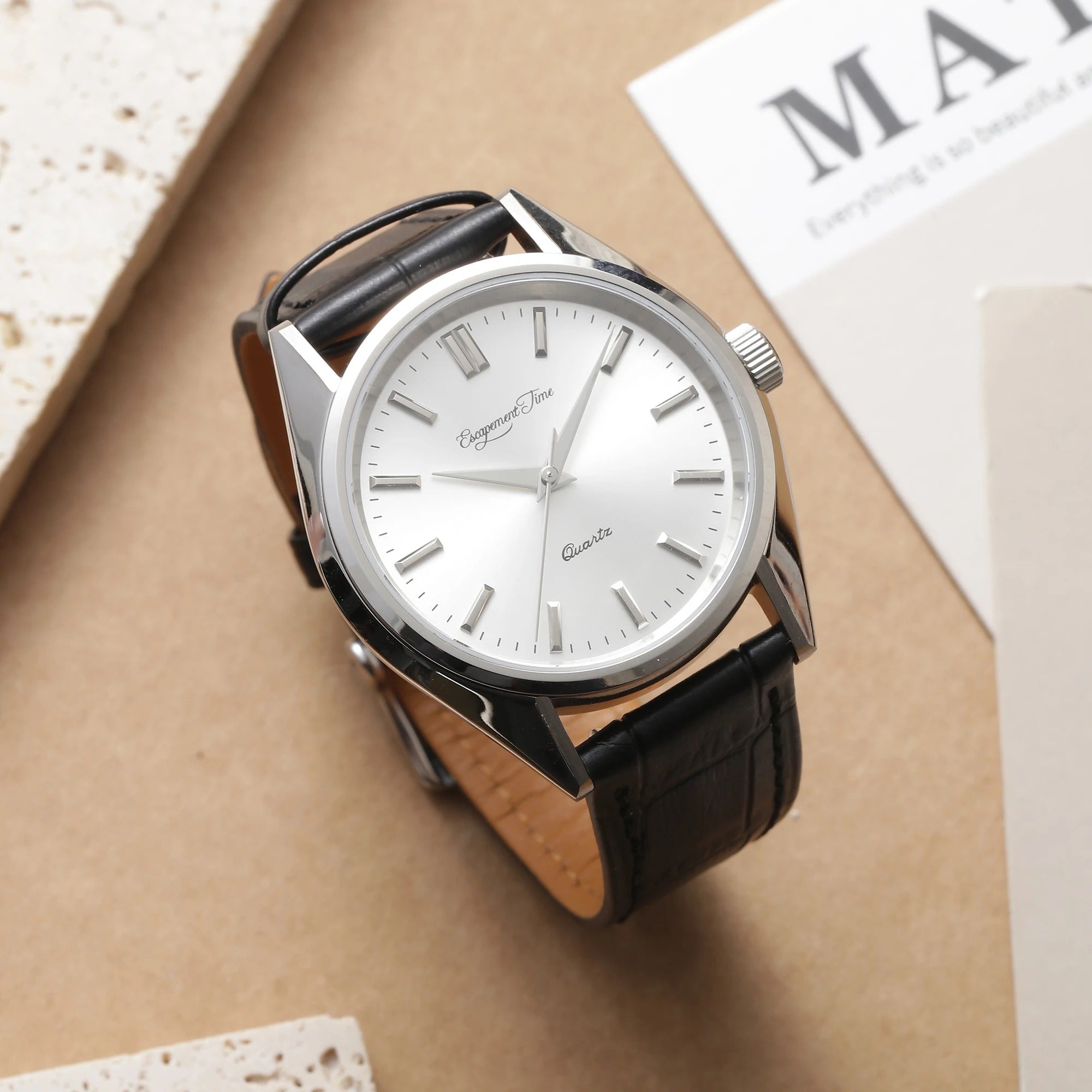 Quartz Watch 40mm Case VH31 Heat Treatment Hand