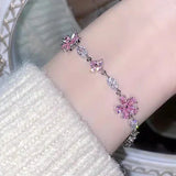 Load image into Gallery viewer, Cherry Blossom Bow Zircon Bracelet For Women