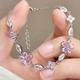 Load image into Gallery viewer, Cherry Blossom Bow Zircon Bracelet For Women