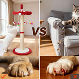 Load image into Gallery viewer, Large 39” Tall Carousel Cat Tree with Rotating Top &amp; Hanging Toys - Multi-Level Cat Scratching Post Suitable for Indoor Cats, Adult Cats, Kittens, Space-Saving Vertical Climbing Tower for Modern Decor, Cat Furniture