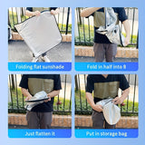 Load image into Gallery viewer, Portable Car Sunshade Protective Curtains, High-Quality Fabric, Easy to Fold And Store, Flexible Sun Visors, Car Front Windshield Sunshade Covers, Fashionable Car Accessories, Sleek Design