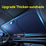 Load image into Gallery viewer, Portable Car Sunshade Protective Curtains, High-Quality Fabric, Easy to Fold And Store, Flexible Sun Visors, Car Front Windshield Sunshade Covers, Fashionable Car Accessories, Sleek Design