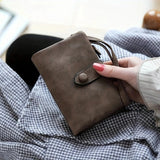 Load image into Gallery viewer, Tri-fold Short Women Wallets with Coin Zipper Pocket Minimalist