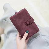 Load image into Gallery viewer, Tri-fold Short Women Wallets with Coin Zipper Pocket Minimalist
