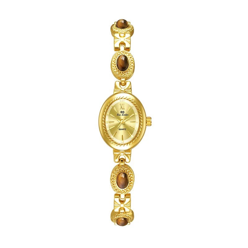 Oval Gold Women Watches Luxury Brand Dress Casual Quartz Small