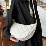 Load image into Gallery viewer, Waist Half Moon Belt Bag Solid Color Crossbody Bag Large Capacity