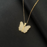 Load image into Gallery viewer, Fashion Jewelry Butterfly Necklace Female Pendant Titanium Steel Clavicle Chain