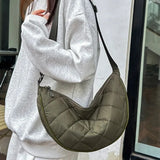 Load image into Gallery viewer, Waist Half Moon Belt Bag Solid Color Crossbody Bag Large Capacity