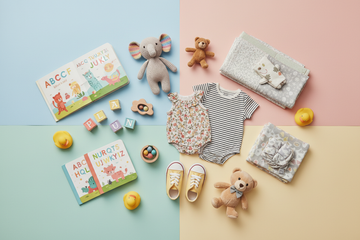 Kids Items Flat Lay