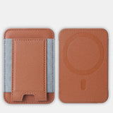 Load image into Gallery viewer, For Magsafe Card Holder Wallet Elastic Leather Pattern Case For iPhone 16 15 12 13 14 17Pro Max S25 Ultra Magnet Phone Bag Cover