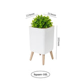 Load image into Gallery viewer, Wooden High Foot Trash Can For Bathroom Creative Kitchen