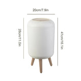 Load image into Gallery viewer, Wooden High Foot Trash Can For Bathroom Creative Kitchen