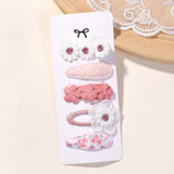 Load image into Gallery viewer, 5Pcs BB Clips Set for Children Hair Accessories Sweet Hair bangs