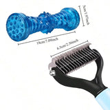 Load image into Gallery viewer, Professional Pet Cat Hair Removal Comb Brush Cat Dog Grooming Shedding Tools Double Sided Pet Grooming Comb for Pet Care
