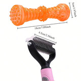 Load image into Gallery viewer, Professional Pet Cat Hair Removal Comb Brush Cat Dog Grooming Shedding Tools Double Sided Pet Grooming Comb for Pet Care