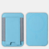 Load image into Gallery viewer, For Magsafe Card Holder Wallet Elastic Leather Pattern Case For iPhone 16 15 12 13 14 17Pro Max S25 Ultra Magnet Phone Bag Cover
