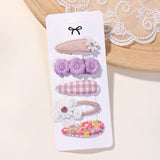 Load image into Gallery viewer, 5Pcs BB Clips Set for Children Hair Accessories Sweet Hair bangs