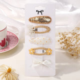 Load image into Gallery viewer, 5Pcs BB Clips Set for Children Hair Accessories Sweet Hair bangs