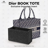Load image into Gallery viewer, Felt Purse Organizer Insert Fits Book Tote Bag Large Medium Handbag Shaper Liner Multi Pockets Zipper Storage Makeup Accessories