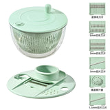 Load image into Gallery viewer, Multi-Functional Vegetable Salad Dehydrator Vegetable Cutter Household Cucumber and Potato Slices Drain Basket Fruit Drain Water