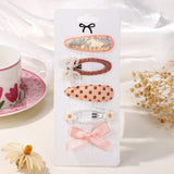 Load image into Gallery viewer, 5Pcs BB Clips Set for Children Hair Accessories Sweet Hair bangs