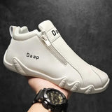Load image into Gallery viewer, Luxury Round Toe Men Ankle Boots Light Slip