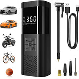 Load image into Gallery viewer, Portable Car Air Compressor 3X Faster 150PSI Cordless Tire Inflator Pump with Digital Gauge for Car Motorcycle Bike Air Pump