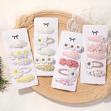 Load image into Gallery viewer, 5Pcs BB Clips Set for Children Hair Accessories Sweet Hair bangs