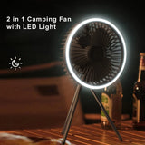 Load image into Gallery viewer, USB Rechargeable Wireless Ceiling Electric Fan With LED light For Home
