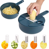 Load image into Gallery viewer, 9-In-1 Multifunctional Vegetable Chopper Radish Carrot And Potato Chopper Manual Shredding And Slicing Machine Kitchen Tool