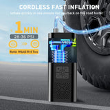 Load image into Gallery viewer, Portable Car Air Compressor 3X Faster 150PSI Cordless Tire Inflator Pump with Digital Gauge for Car Motorcycle Bike Air Pump