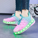 Load image into Gallery viewer, Two Wheels Children's Led Light Roller Skate Shoes For Kids Boys Girls