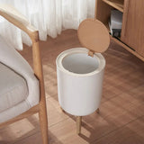 Load image into Gallery viewer, Wooden High Foot Trash Can For Bathroom Creative Kitchen