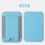 Load image into Gallery viewer, For Magsafe Card Holder Wallet Elastic Leather Pattern Case For iPhone 16 15 12 13 14 17Pro Max S25 Ultra Magnet Phone Bag Cover