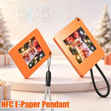 Load image into Gallery viewer, NFC E-Ink Phone Charm for iphone Battery-Free Smart Tag Customizable Display Bag Pendant Accessory