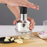 Load image into Gallery viewer, Vertical Hand Press Manual Garlic Vegetable Chopper With Storage Box