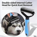 Load image into Gallery viewer, Professional Pet Cat Hair Removal Comb Brush Cat Dog Grooming Shedding Tools Double Sided Pet Grooming Comb for Pet Care