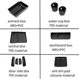 Load image into Gallery viewer, Smabee for Xpeng G6 2023 2024 Car Central Storage Box Cup Holder Dashboard Tray Interior Accessories Organizer Tidying Black