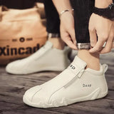 Load image into Gallery viewer, Luxury Round Toe Men Ankle Boots Light Slip