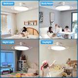 Load image into Gallery viewer, Jelena Invisible Fan Light with 3 Retractable Blades Bedroom Living Room