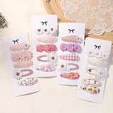 Load image into Gallery viewer, 5Pcs BB Clips Set for Children Hair Accessories Sweet Hair bangs