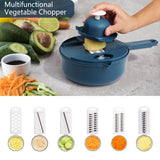 Load image into Gallery viewer, 9-In-1 Multifunctional Vegetable Chopper Radish Carrot And Potato Chopper Manual Shredding And Slicing Machine Kitchen Tool